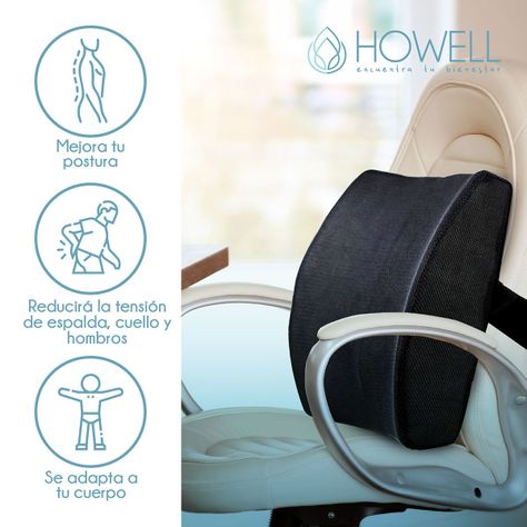 Cojín Lumbar Ortopédico Para Espalda Howell Soporte Dorsal-1
