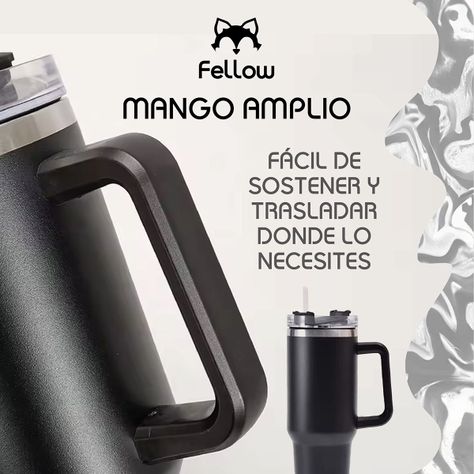 Vaso Termico 1,2Lts Electra By Fellow Mug Tumblr + Bombilla-2