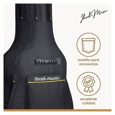 Funda Para Guitarra 39 Pulgadas Ibrah Bolso De Transporte-3
