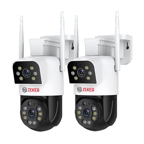 Pack x2 Cámara De Seguridad 5G Zeker Doble 4MP Impermeable-8