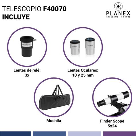Telescopio Astronómico Monocular F40070 Para Luna Planetas-3