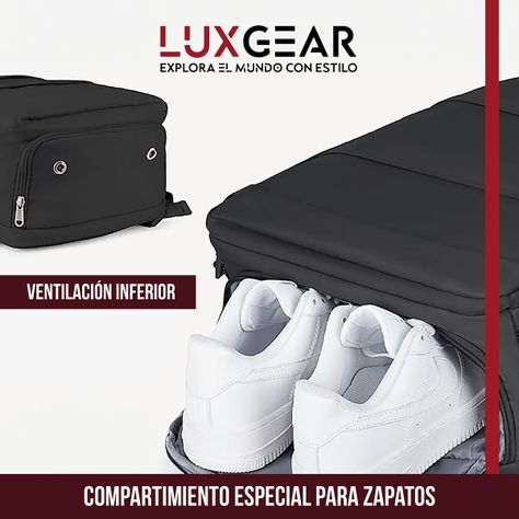 Mochila De Viaje Luxgear NomadLife Impermeable Cabina - Negro-4