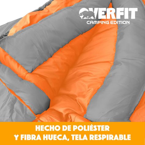 Saco de Dormir Termico 0 a 15 Grados Momia Overfit Camping-4