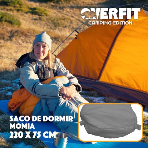 Saco de Dormir Termico 0 a 15 Grados Momia Overfit Camping-8