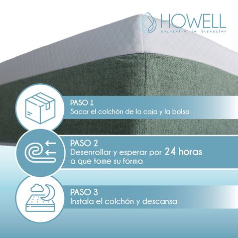 Colchon Memory Foam Espuma Viscoelastica 20cm Howell 2 Plaz-1