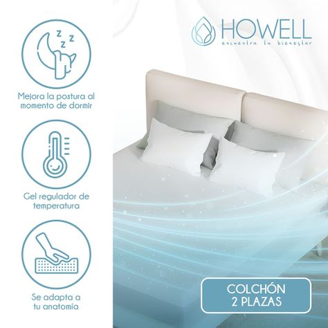 Colchon Memory Foam Espuma Viscoelastica 20cm Howell 2 Plaz-3