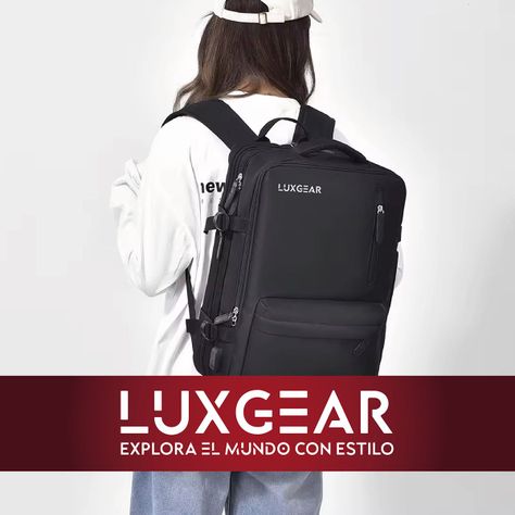Mochila De Viaje Expansible Luxgear NomadLifeV2 Impermeable - Negro-8