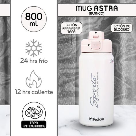 Termo Botella Termica Astra By Fellow Mug Cafe Agua 800ML-1