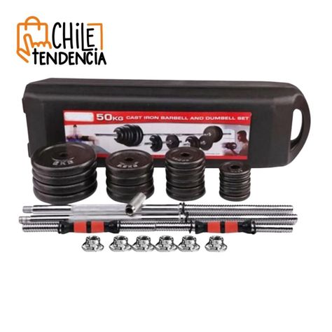 Set Mancuernas 50kg Fitness Pesas Peso Regulable-7