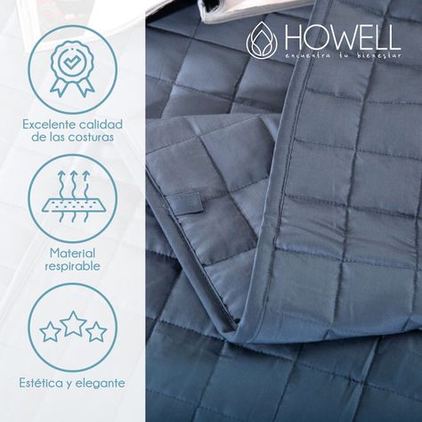 Manta de Gravedad Pesada Howell Single 8Kg Trastornos Sueño-1