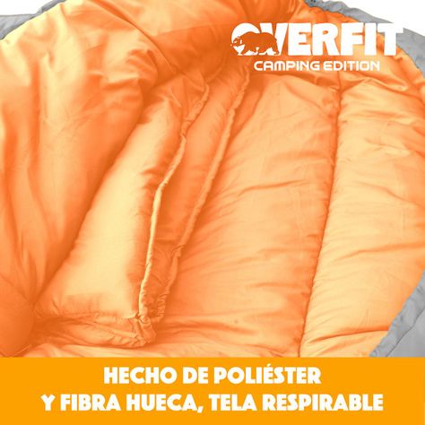 Saco de Dormir Termico 0 a 15 Grados Recto Overfit Camping-3