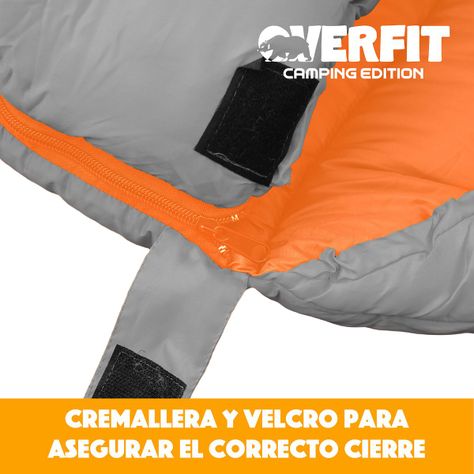 Saco de Dormir Termico 0 a 15 Grados Recto Overfit Camping-4