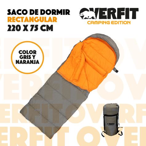 Saco de Dormir Termico 0 a 15 Grados Recto Overfit Camping-5