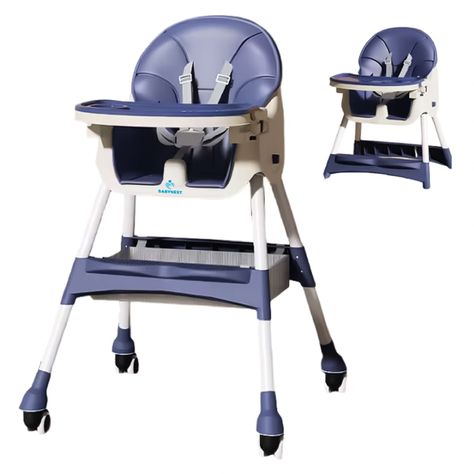 Silla Comer Bebe Portatil BabyNest Plegable Ruedas 2 en 1-0