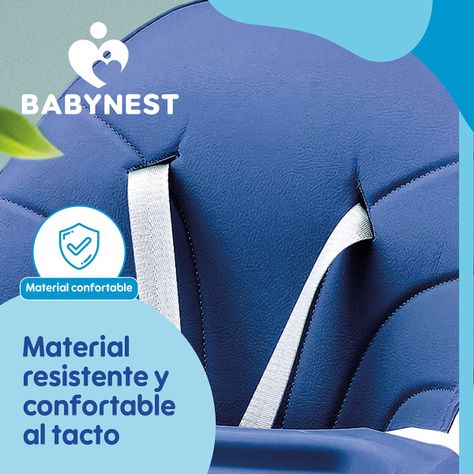 Silla Comer Bebe Portatil BabyNest Plegable Ruedas 2 en 1-7