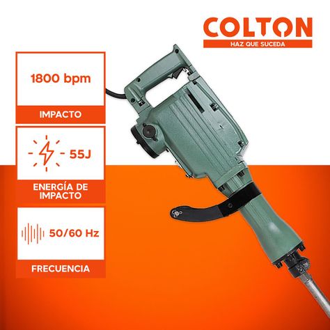 Cango 13.8 Kg Martillo Demoledor Watson + Cinceles 2400W-2