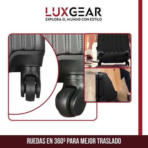 Maletas 10 15 23kg Luxgear Set x3 Maletas Viaje Antigolpes-3