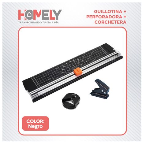 Guillotina + Perforadora + Corchetera Termolaminadora Set-6