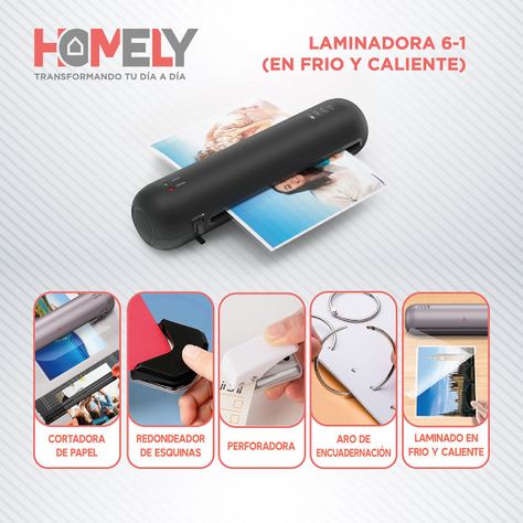 Termolaminadora 6 en 1 + Accesorios + 100 Láminas-3