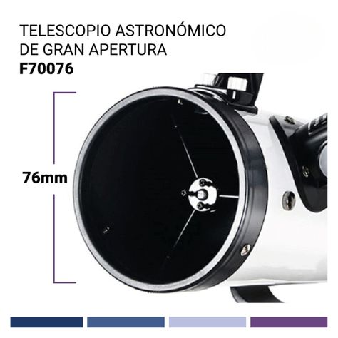 Telescopio Astronómico Newtoniano F70076 Planex + Soporte-1