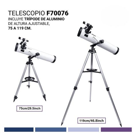 Telescopio Astronómico Newtoniano F70076 Planex + Soporte-6