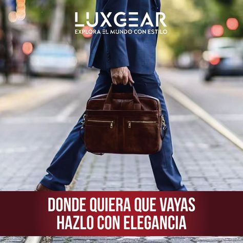 Maletín Cuero Luxgear Oficina Notebook Tablet 15.6 Pulgadas-8