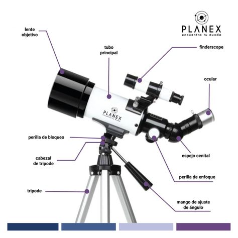 Telescopio Astronómico Monocular F70070 Planex + Soporte-5
