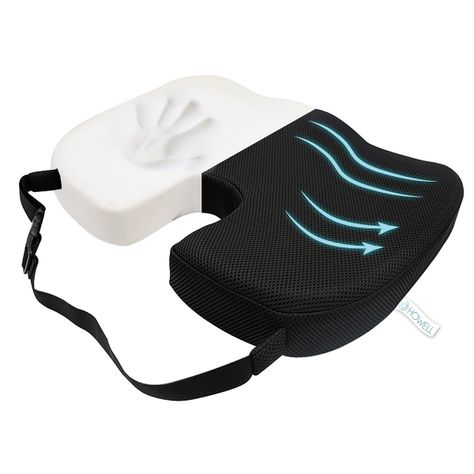 Cojín Lumbar Ortopédico Viscoelástico Howell Asiento-0