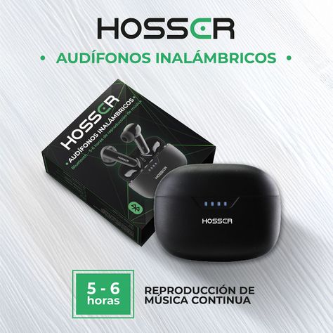 Audifonos Bluetooth In Ear Hosser 35mAh Cancelación de Ruido-7