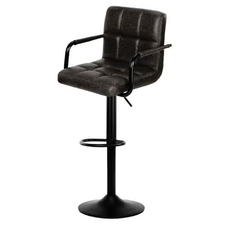 Silla De Bar Piso Taburete Homely Noir Comfort 61-81CM - Negro-0