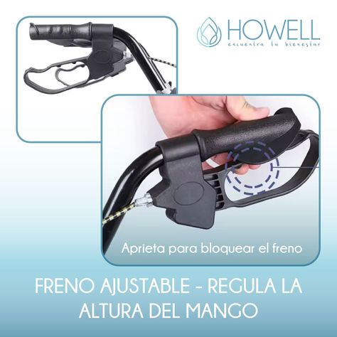 Burrito Ortopedico Andador Howell 4 Ruedas Freno y Asiento-5