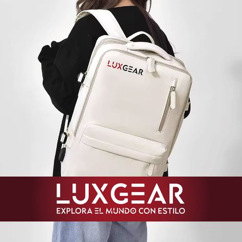 Mochila De Viaje Expansible Luxgear NomadLifeV2 Impermeable - Beige-8