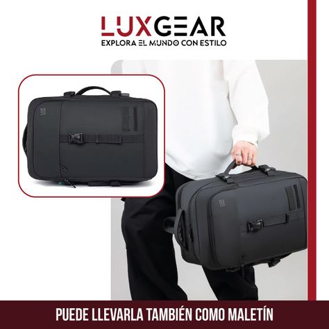 Mochila Notebook 15,6'' Luxgear Luxor Oficina Viaje Imperm-5