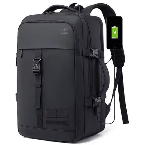 Mochila Notebook 15,6'' Luxgear Luxor Oficina Viaje Imperm-0