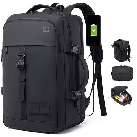 Mochila Notebook 15,6'' Luxgear Luxor Oficina Viaje Imperm-9