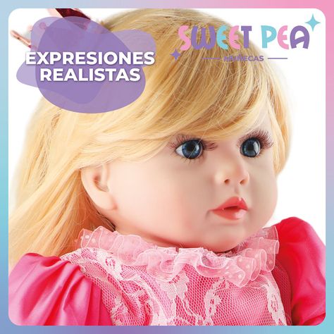 Bebe Reborn Ricitos D Oro Sweet Pea Muñec Real Silicona 60cm-6