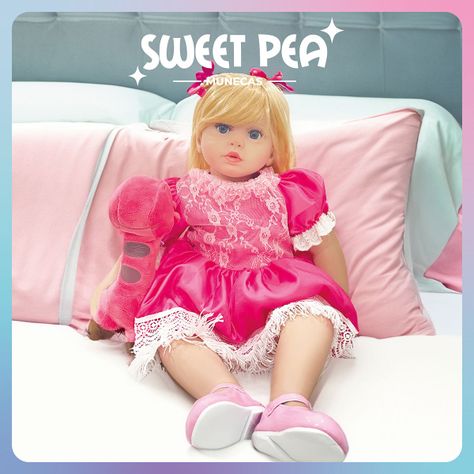 Bebe Reborn Ricitos D Oro Sweet Pea Muñec Real Silicona 60cm-8