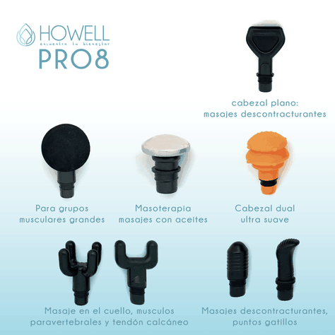 Pistola De Masajes Howell Profesional Masajeador Muscular-4