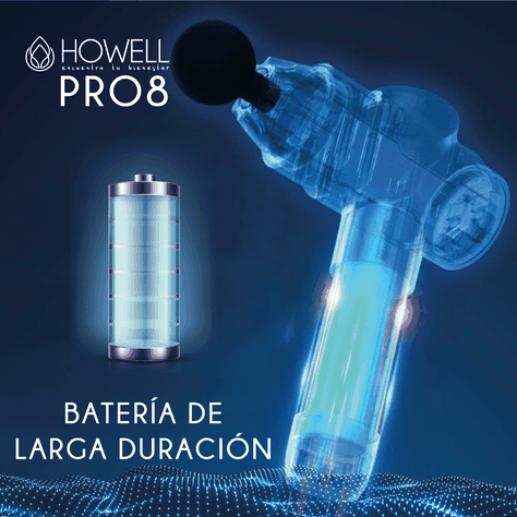 Pistola De Masajes Howell Profesional Masajeador Muscular-5