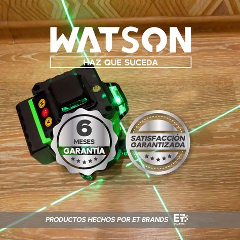 Nivel Láser 12 Líneas Auto Watson + Trípode + 2 Baterías-9