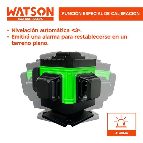 Nivel Láser 12 Líneas Auto Watson + Trípode + 2 Baterías-3