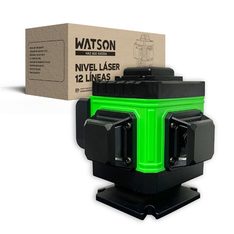 Nivel Láser 12 Líneas Auto Watson + Trípode + 2 Baterías-7