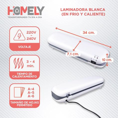 Termolaminadora Plastificadora Homely + Accesorios + Laminas-1