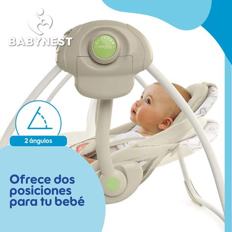 Silla Mecedora Eléctrica Nido BabyNest SwingIt Musica Luces-6