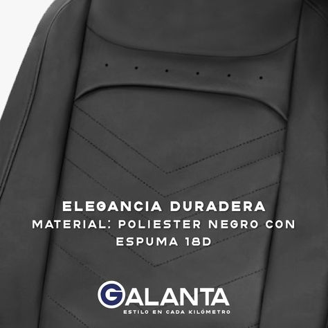 Funda Cubre Asiento Galanta Luxury negro 4.8mm 18D foam-3