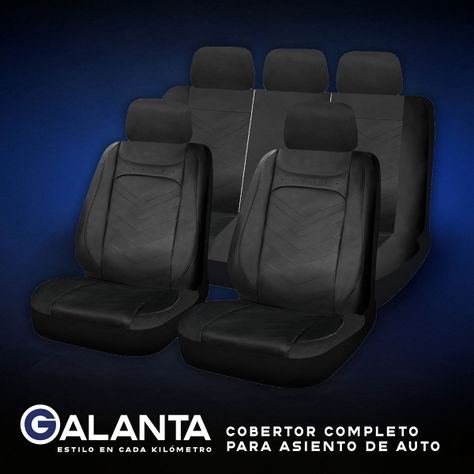 Funda Cubre Asiento Galanta Luxury negro 4.8mm 18D foam-8