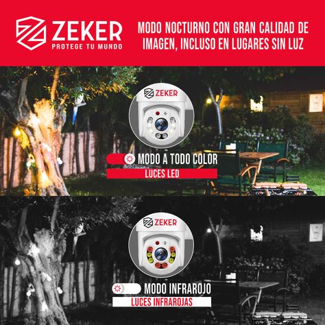 Cámara de Seguridad Wifi Exterior Impermeable Zeker 2MP 5G-4