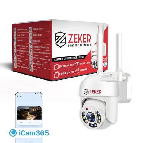 Cámara de Seguridad Wifi Exterior Impermeable Zeker 2MP 5G-0