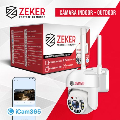 Cámara de Seguridad Wifi Exterior Impermeable Zeker 2MP 5G-7