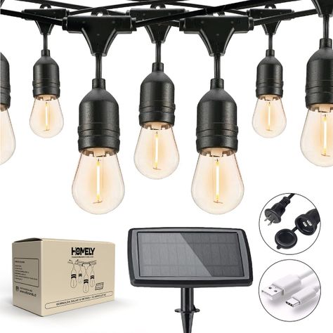 Guirnalda Terraza Solar Cascada Luces Led 10 Metros-0